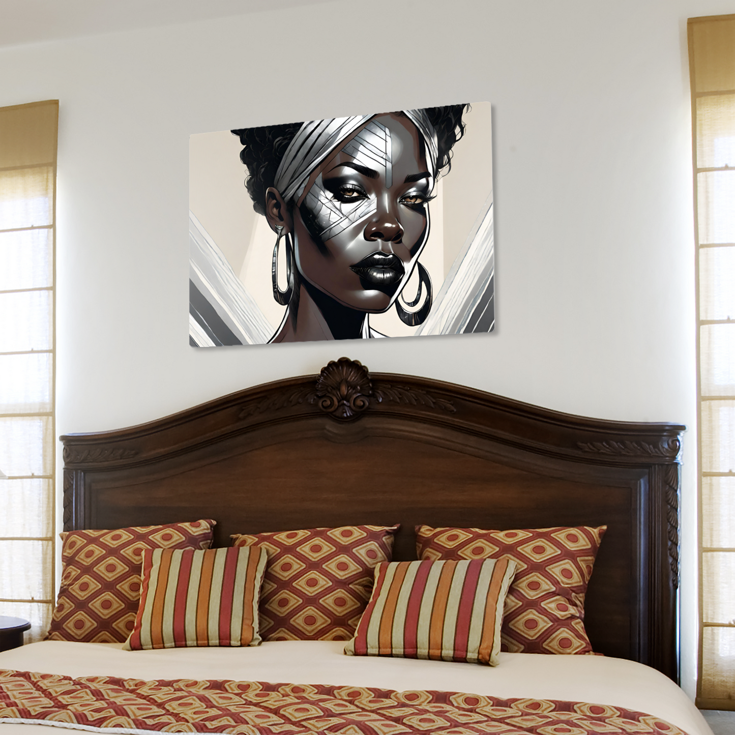 Metal Wall Art| Dela|  Girl face-Original abstract print 750x560 mm